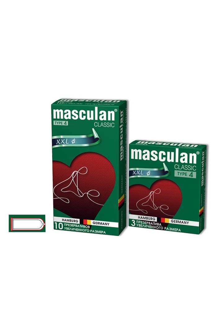 Презервативы "Masculan" XXL увеличенного размера, розовые, 3 шт, арт. 11.121