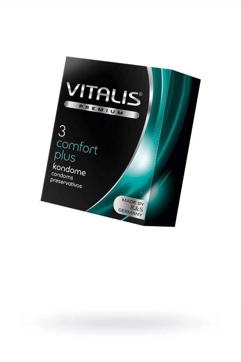 Презервативы Vitalis Premium comfort plus, анатомической формы, 3 шт, арт. 11.104