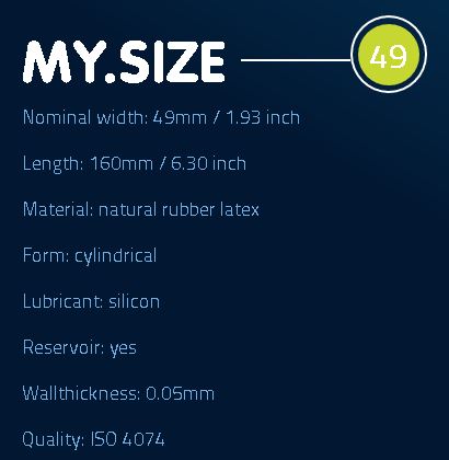 Презервативы My.Size, супертонкие, уменьшенного размера, диаметр 49 мм, 3 шт, арт. 11.242