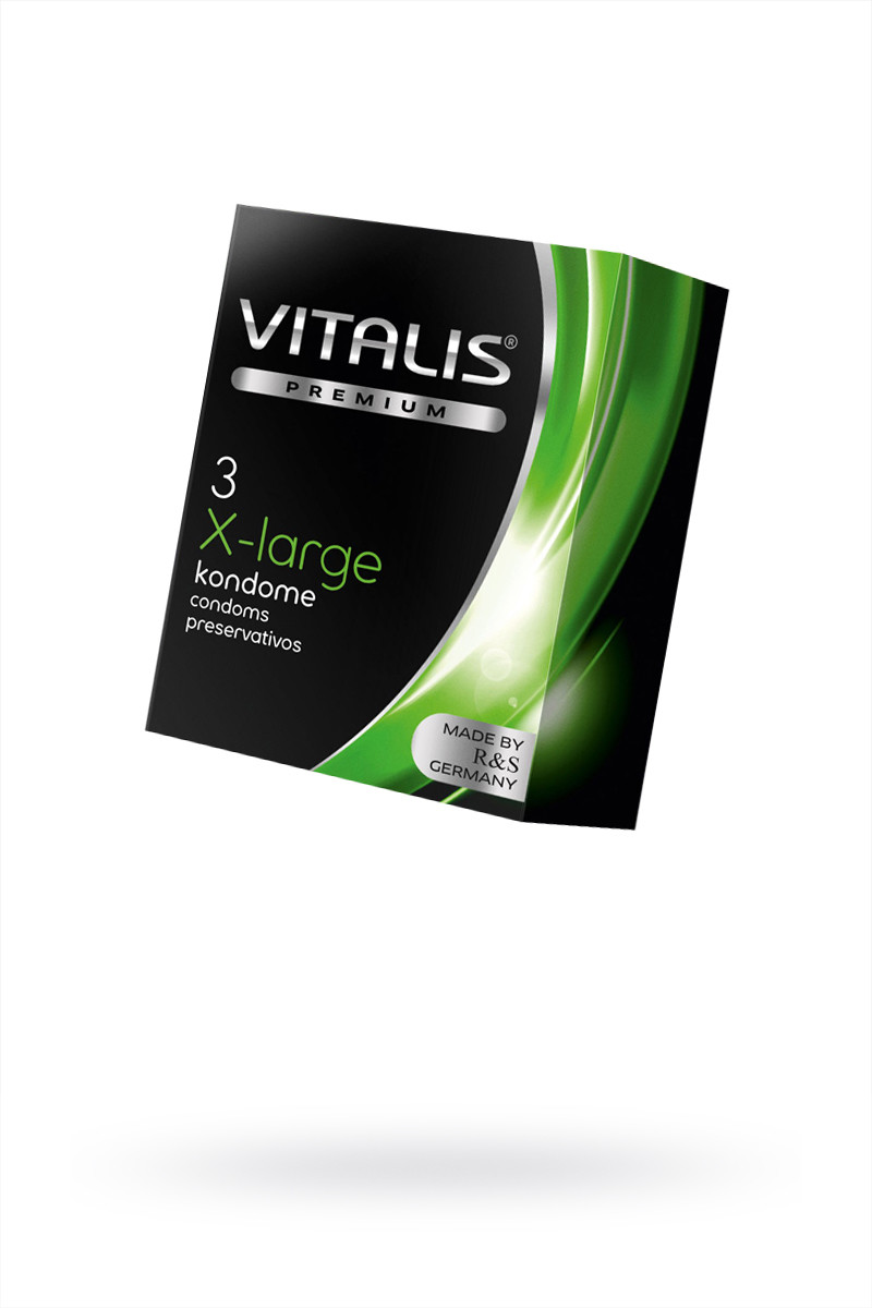 Презервативы Vitalis Premium X-large, увеличенного размера, 3 шт, арт. 11.108