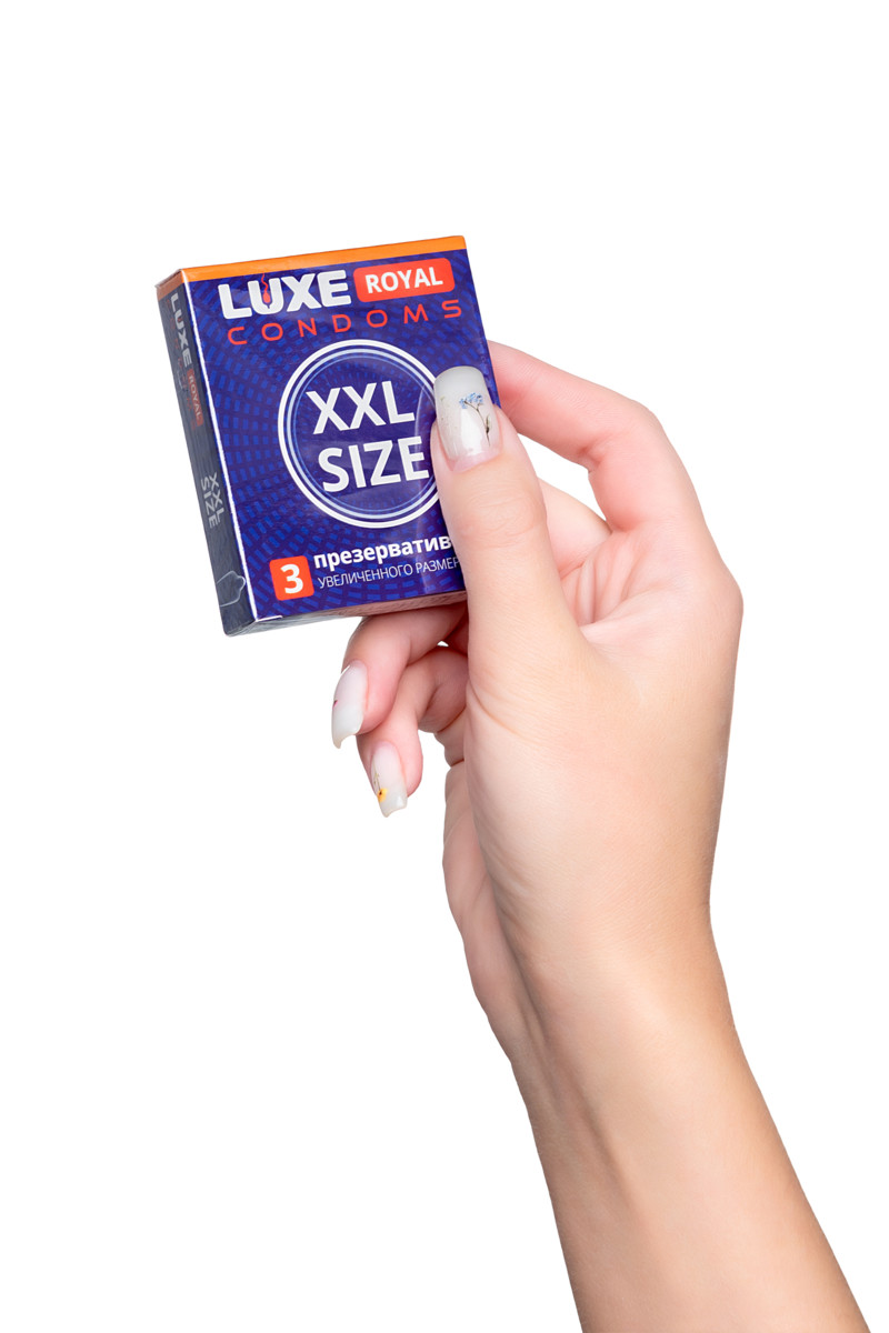 Презервативы Luxe Royal "XXL size", увеличенного размера, 3 шт, арт. 11.270