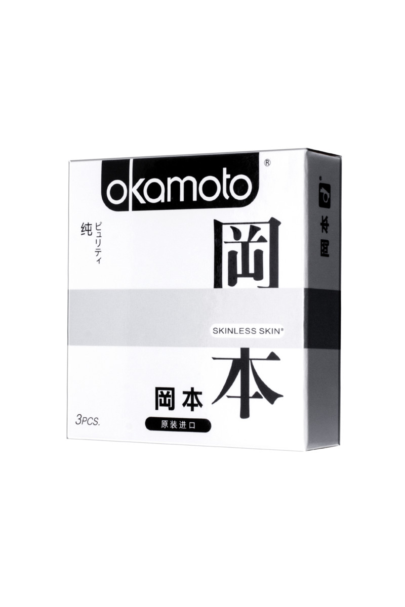 Презервативы Okamoto "Skinless skin", классические, 3 шт, арт. 11.343