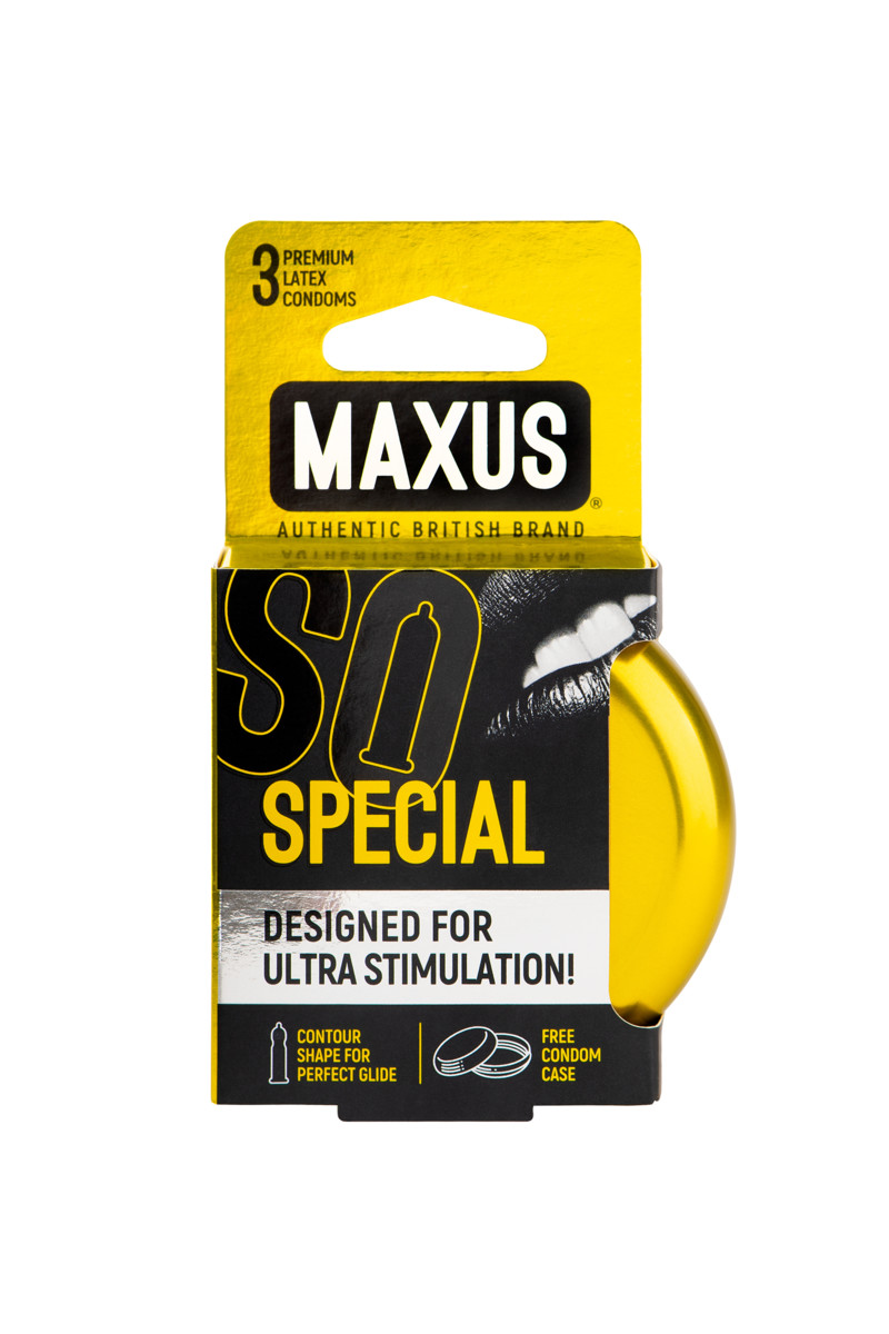 Презервативы Maxus "Special", точечно-ребристые, анатомической формы, 3 шт, арт. 11.365